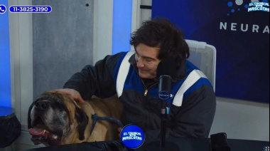 Milei sorprende en streaming con su perro Conan y anuncia donación de $1 M para refugios