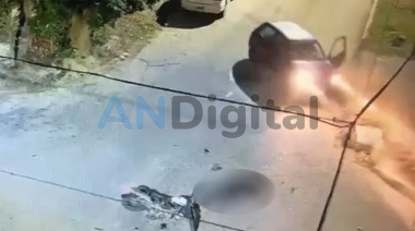 Otro violentísimo choque en Ensenada acabó con un motociclista internado