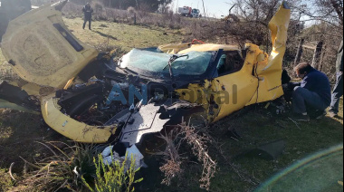 Venía pisteando como un campeón y… destrozó la Ferrari
