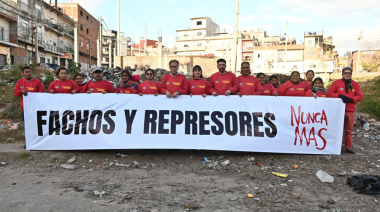 La réplica de la izquierda: “Fachos y represores, Nunca Más”
