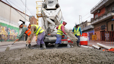 Avanza en San Martín la obra de repavimentación de Ruta 4