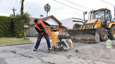 Avanzan las obras viales e hidráulicas en Gonnet
