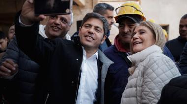 Kicillof y Magario realizaron la última recorrida de campaña en la Tercera Sección