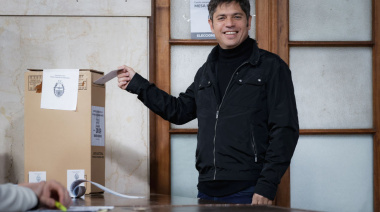 Kicillof: “Es un día soleado, me sale otra palabra…”