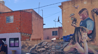 “Pintó la Isla”, galería a cielo abierto mirando al Riachuelo