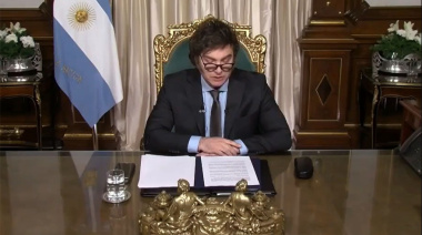 Milei habla en cadena nacional y luego viaja al exterior