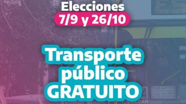 El transporte será gratis en la Provincia este domingo de votaciones