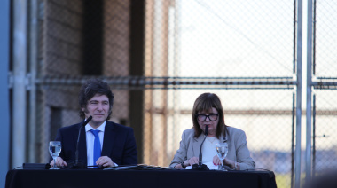 Con Espert entre el público presente, Milei y Bullrich hicieron un acto en la cárcel de Ezeiza