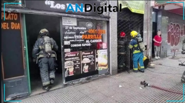Controlan un incendio en local gastronómico con vivienda en La Boca
