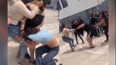 Batalla campal en José C. Paz: madres y alumnas se enfrentaron a golpes