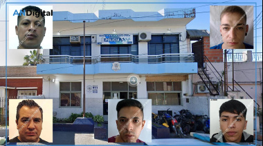 Quiénes son los cinco presos que se fugaron por un ventiluz de una comisaría de La Matanza