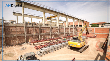 Avanza la construcción de un nuevo polideportivo en Chacarita