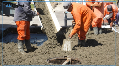 Estratégica arteria platense en obra: hormigonado, forestación y luces
