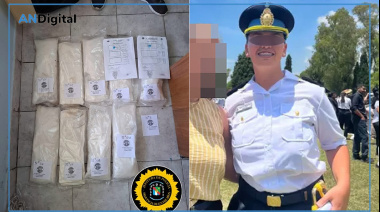 Cayó por llevar más de 14 kilos de cocaína ocultos en su auto: Es una policía de la Federal
