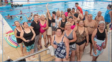 El verano se vive a pleno en el nuevo natatorio cubierto de Rafael Calzada