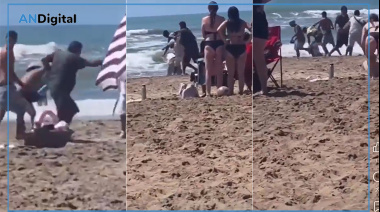 VIDEO: Pelea entre churreros y vendedores ambulantes que sacudió la playa de Mar Azul