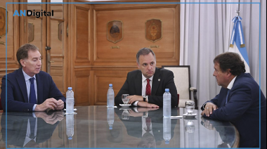 Con foco en la reforma laboral, Adorni y Santilli recibieron al gobernador de Río Negro