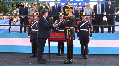 Milei afirmó que el Sable Corvo “es nuestro símbolo más poderoso”