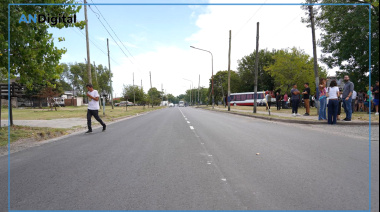 Alak inauguró pavimentación en la populosa Villa Elvira