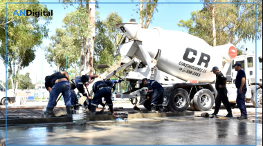 Avanza en Berisso la construcción del playón deportivo en el Parque Abuelas