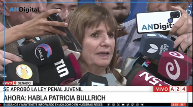 Bullrich y la baja de edad de imputabilidad: “El kirchnerismo le dio la espalda a esta ley”