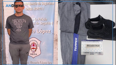 Le dio una patada voladora a una mujer en Vicente López para robarle la mochila: Detenido