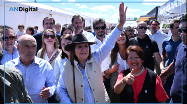 Bullrich desembarcó en Expoagro y evitó hablar de la interna por Valenzuela