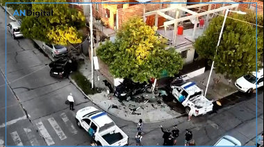 Persecución en Wilde acabó con un detenido y varios policías heridos tras sendos choques