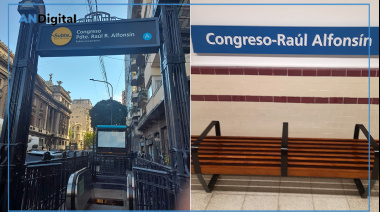 Estación Congreso, un merecido homenaje para Raúl Alfonsín