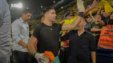 Dibu Martínez celebró su vuelta a la Selección argentina
