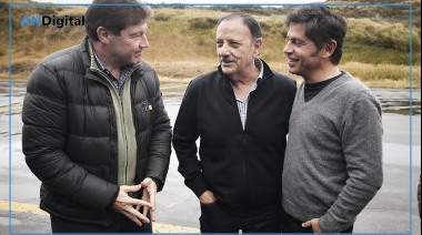 Kicillof viajó a Tierra del Fuego para participar de la vigilia por Malvinas