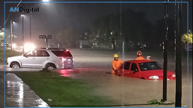 Temporal histórico en Coronel Suárez: cayeron más de 100 milímetros en menos de una hora
