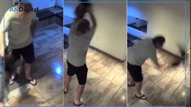 Horror en Palermo: castigó brutalmente a su perro en el edificio y quedó filmado