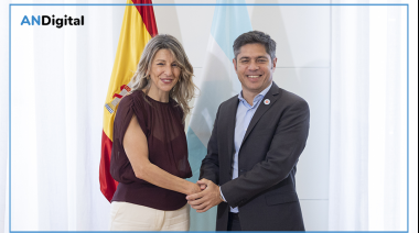 Axel Kicillof se reunió con Yolanda Díaz en Madrid y buscó atraer inversiones para la provincia de Buenos Aires