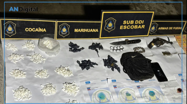 Cayó banda narco en Escobar: cinco detenidos y droga lista para la venta