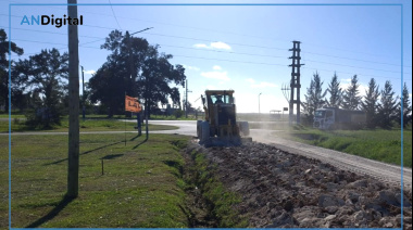 La Municipalidad de La Plata avanzan con obras viales e hidráulicas en el barrio La Hermosura