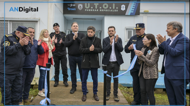 Kicillof y Cascallares inauguraron bases policiales en Brown y denunciaron la “asfixia financiera” de Milei