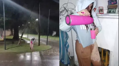 Una caída bajo la lluvia, un mate intacto y el video viral que recorre TikTok