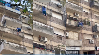 Conmoción en Rosario: Cayó de un cuarto piso y sobrevivió al impactar con un patrullero