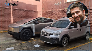 Un diputado de Milei fue al Congreso en una Tesla Cybertruck de 300 mil dólares