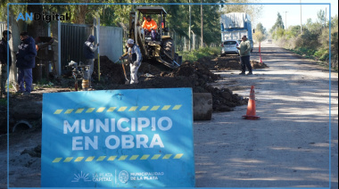 Avanzan obras hidráulicas y de saneamiento en el oeste de La Plata