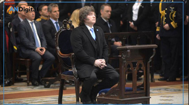 Milei encabezó el Tedeum del 25 de Mayo y dejó una postal en la Catedral