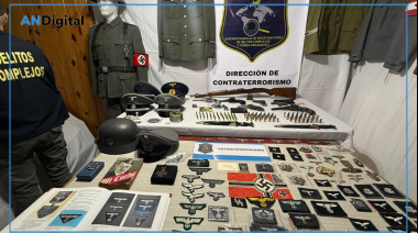Impactante allanamiento: baldosas con esvásticas y venta de uniformes nazis en una casa de Gerli