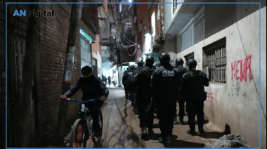 Operativo de saturación en el Barrio 1-11-14: detenidos, droga secuestrada y locales clausurados