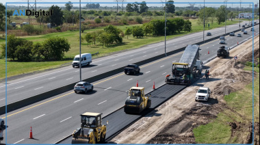 Avanza la construcción del cuarto carril de la Autopista Buenos Aires-La Plata