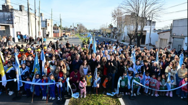 Alak inauguró la cuarta etapa del ensanche y pavimentación de avenida 60 en Los Hornos