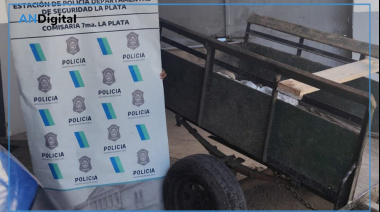 Robaron en una casa de La Plata y fueron atrapados mientras escapaban en un carro tirado por un caballo