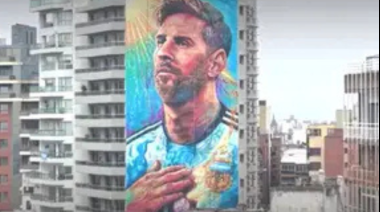 Rosario renovó el mural de Messi y agregó un gesto que no pasó desapercibido
