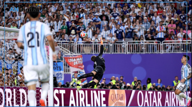 Argentina derrotó a Suiza en otro partido sufrido y chocará con Inglaterra en semifinales