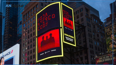 Soda Stereo ECOS brilla en pleno Times Square